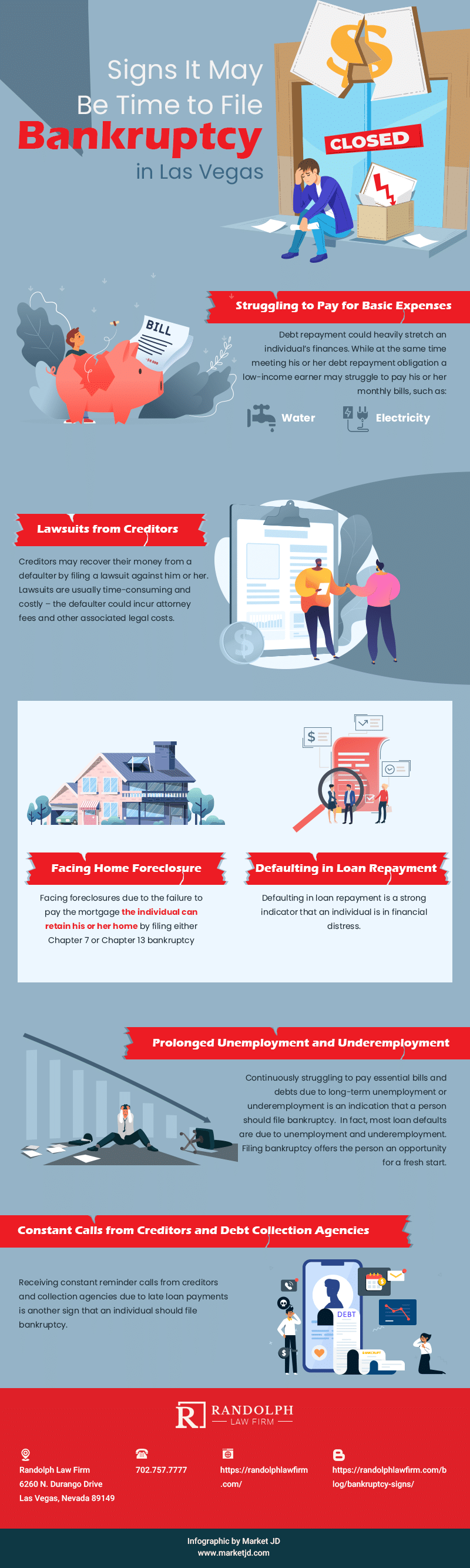 Signs It May Be Time to File Bankruptcy in Las Vegas Infographic